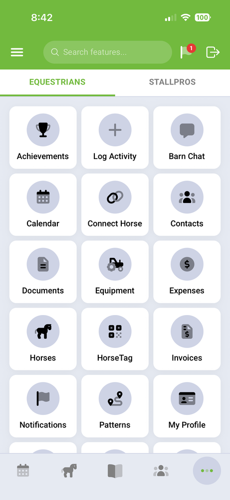 The Equestrian App feature overview
